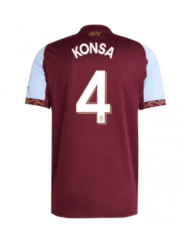 Billige Aston Villa Ezri Konsa #4 Hjemmedrakt 2025-26 Kortermet